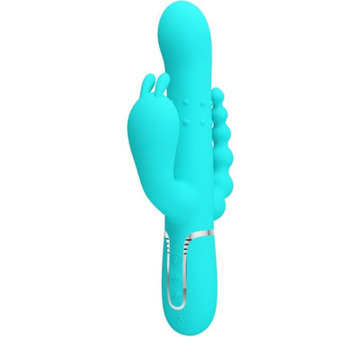 Vibratore Rabbit Triplo con Stimolatore Anale e Vibrazioni Potenti